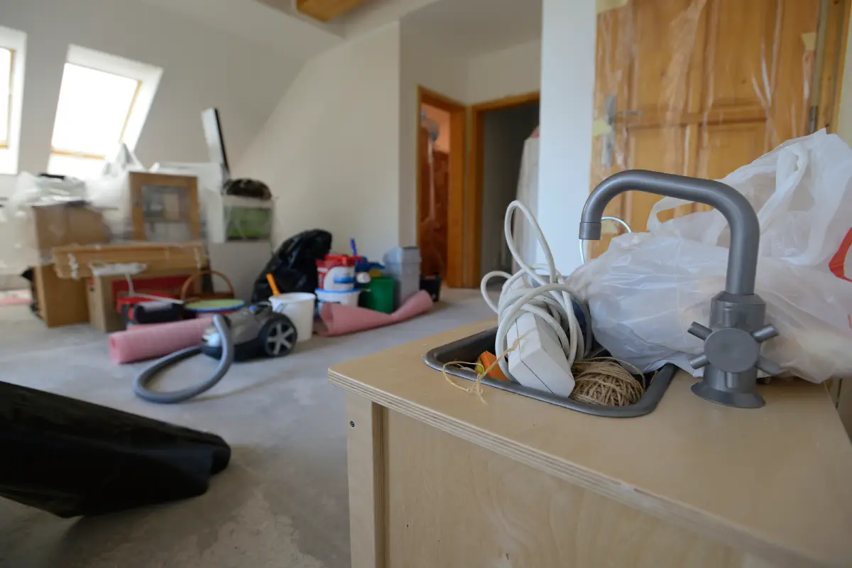 散らかった部屋